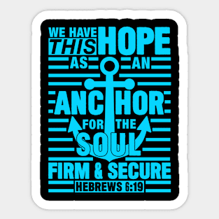 Hebrews 6:19 Sticker